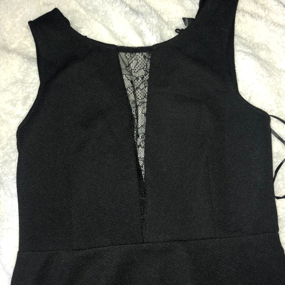 BRAND NEW! Black dress with lace insert